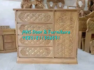 Dark wooden wardrobe